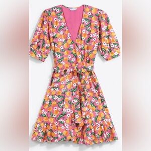 Draper James Wynonna Wrap Dress in Orange Blossom Size 10